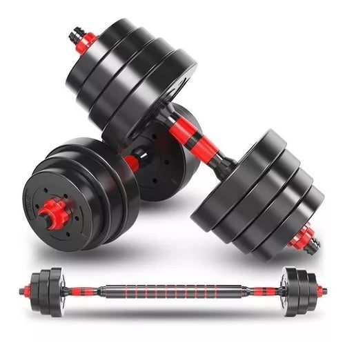 FitCore: Entrena Sin Excusas  (Kit de Pesas 44 LBS + Barra Acolchada ¡Gratis!)