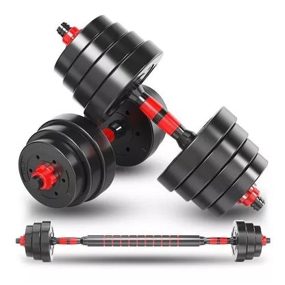 FitCore: Entrena Sin Excusas  (Kit de Pesas 44 LBS + Barra Acolchada ¡Gratis!)