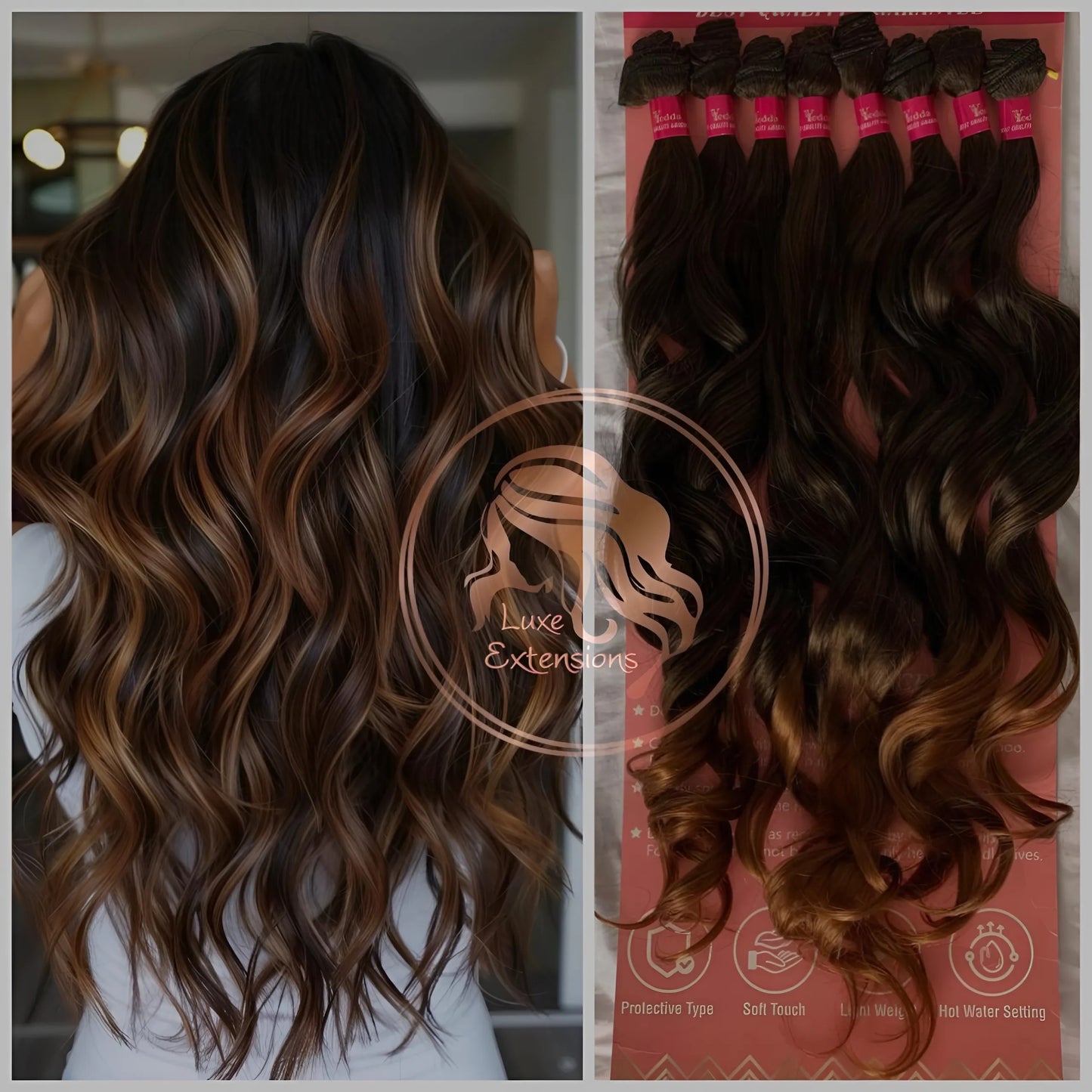 Extensiones de Cabello Seminaturales Luxe