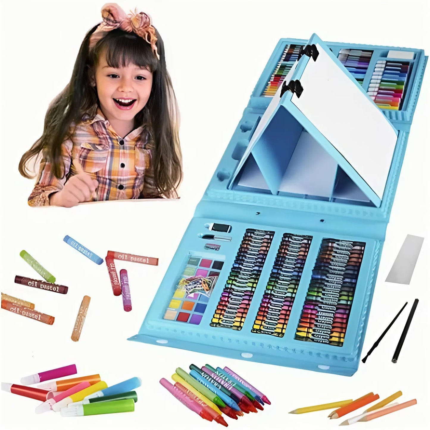 Maletín Criative Kids - 208 Piezas 🎨✨ El Mejor Regalo para el Desarrollo de tu Hijo