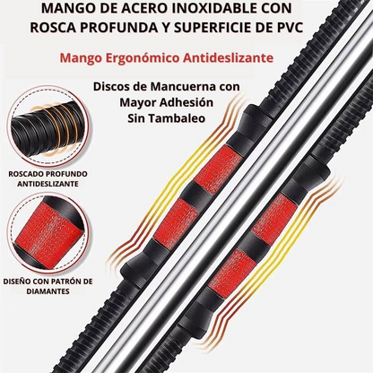 FitCore: Entrena Sin Excusas  (Kit de Pesas 44 LBS + Barra Acolchada ¡Gratis!)